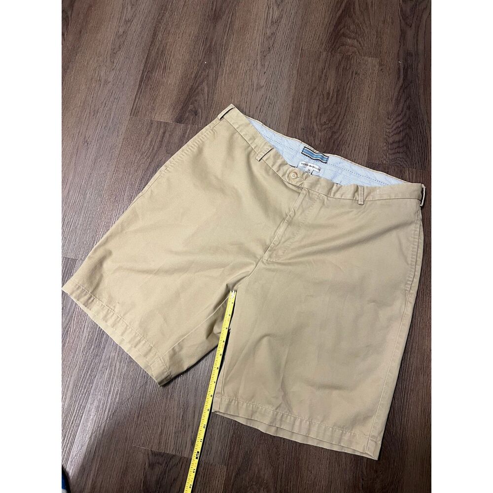 Peter Millar Mens Size 38 Tan Beige Pima Cotton Chino Golf Shorts